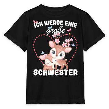 I'm going to be a big sister in 2025 - Stanley/Stella MINI CREATOR Kids’ T-Shirt - black - Front - Mikhail (115cm)