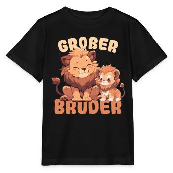 Announcing offspring | I'm going to be a big brother in 2025 - Stanley/Stella MINI CREATOR Kids’ T-Shirt - black - Front - Mikhail (115cm)