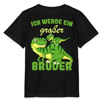 Annonce de la prochaine génération | Je vais être un grand frère en 2025 - T-shirt bio MINI CREATOR Stanley/Stella Enfant - noir - Devant - Mikhail (115cm)