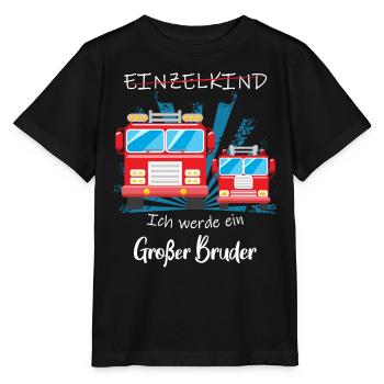 Annonce de la prochaine génération | Je vais être un grand frère en 2025 - T-shirt bio MINI CREATOR Stanley/Stella Enfant - noir - Devant - Mikhail (115cm)