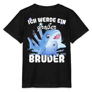 Annonce de la prochaine génération | Je vais être un grand frère en 2025 - T-shirt bio MINI CREATOR Stanley/Stella Enfant - noir - Devant - Mikhail (115cm)