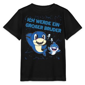 Announcing offspring | I'm going to be a big brother in 2025 - Stanley/Stella MINI CREATOR Kids’ T-Shirt - black - Front - Mikhail (115cm)