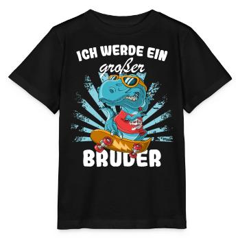 Announcing offspring | I'm going to be a big brother in 2025 - Stanley/Stella MINI CREATOR Kids’ T-Shirt - black - Front - Mikhail (115cm)
