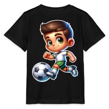Football - T-shirt bio MINI CREATOR Stanley/Stella Enfant - noir - Devant - Mikhail (115cm)