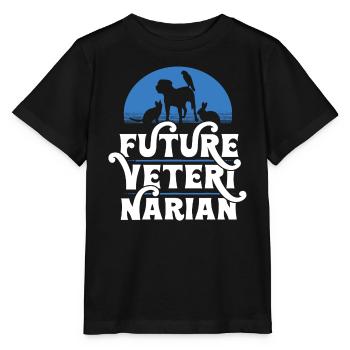 Future Veterinarian - Stanley/Stella MINI CREATOR Kids’ T-Shirt - black - Front - Mikhail (115cm)
