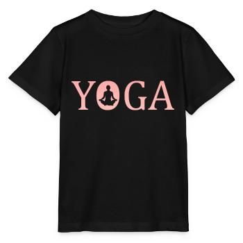 Yoga yoga - Stanley/Stella Kinder T-Shirt MINI CREATOR  - Schwarz - Vorne - Mikhail (115cm)