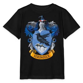 Harry Potter Ravenclaw Emblem Painting - Stanley/Stella MINI CREATOR Kids’ T-Shirt - black - Front - Mikhail (115cm)