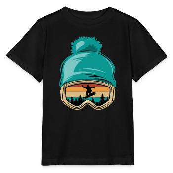 Snowboard, Halfpipe, Wintersport, Skibrille - Stanley/Stella Kinder T-Shirt MINI CREATOR  - Schwarz - Vorne - Mikhail (115cm)