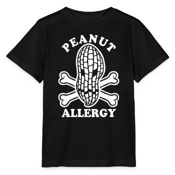 Erdnuss Allergie - Allergisch gegen Erdnüsse - Stanley/Stella Kinder T-Shirt MINI CREATOR  - Schwarz - Vorne - Mikhail (115cm)