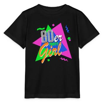 Party Girl des années 80 - des années 80 - coloré + fou - T-shirt bio MINI CREATOR Stanley/Stella Enfant - noir - Devant - Mikhail (115cm)