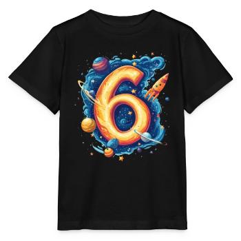 Espace 6e anniversaire - T-shirt bio MINI CREATOR Stanley/Stella Enfant - noir - Devant - Mikhail (115cm)