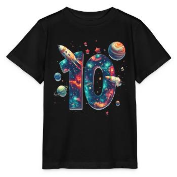 Espace 10e anniversaire - T-shirt bio MINI CREATOR Stanley/Stella Enfant - noir - Devant - Mikhail (115cm)