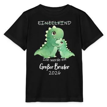 Annoncer la progéniture | Je vais être un grand frère en 2026 - T-shirt bio MINI CREATOR Stanley/Stella Enfant - noir - Devant - Mikhail (115cm)