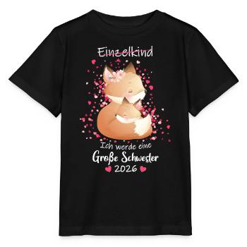 Announcing offspring I'm going to be a big sister in 2026 - Stanley/Stella MINI CREATOR Kids’ T-Shirt - black - Front - Mikhail (115cm)