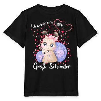 Announcing offspring I'm going to be a big sister in 2026 - Stanley/Stella MINI CREATOR Kids’ T-Shirt - black - Front - Mikhail (115cm)