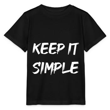 Keep it simple - Stanley/Stella MINI CREATOR Kids’ T-Shirt - black - Front - Mikhail (115cm)