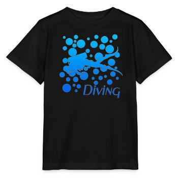 Scuba Diver - Stanley/Stella Kinder T-Shirt MINI CREATOR  - Schwarz - Vorne - Mikhail (115cm)