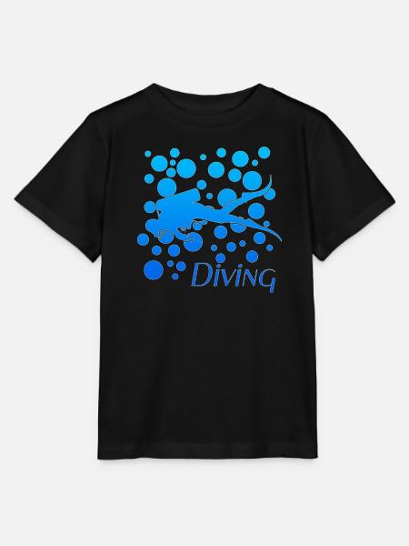 Scuba Diver - Stanley/Stella Kinder T-Shirt MINI CREATOR - Schwarz