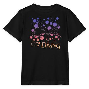 diving tauchen - Stanley/Stella Kinder T-Shirt MINI CREATOR  - Schwarz - Vorne - Mikhail (115cm)