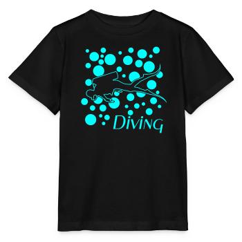 Diving tauchen - Stanley/Stella Kinder T-Shirt MINI CREATOR  - Schwarz - Vorne - Mikhail (115cm)