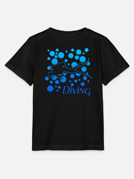 diving - Stanley/Stella Kinder T-Shirt MINI CREATOR  - Schwarz