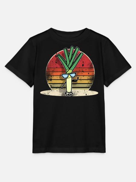 Leek - Stanley/Stella MINI CREATOR Kids’ T-Shirt - black