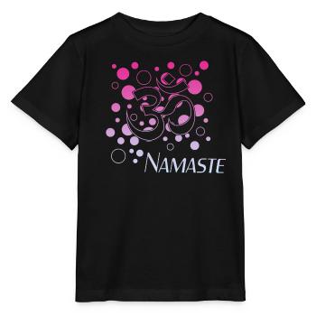 Namaste - Stanley/Stella Kinder T-Shirt MINI CREATOR  - Schwarz - Vorne - Mikhail (115cm)