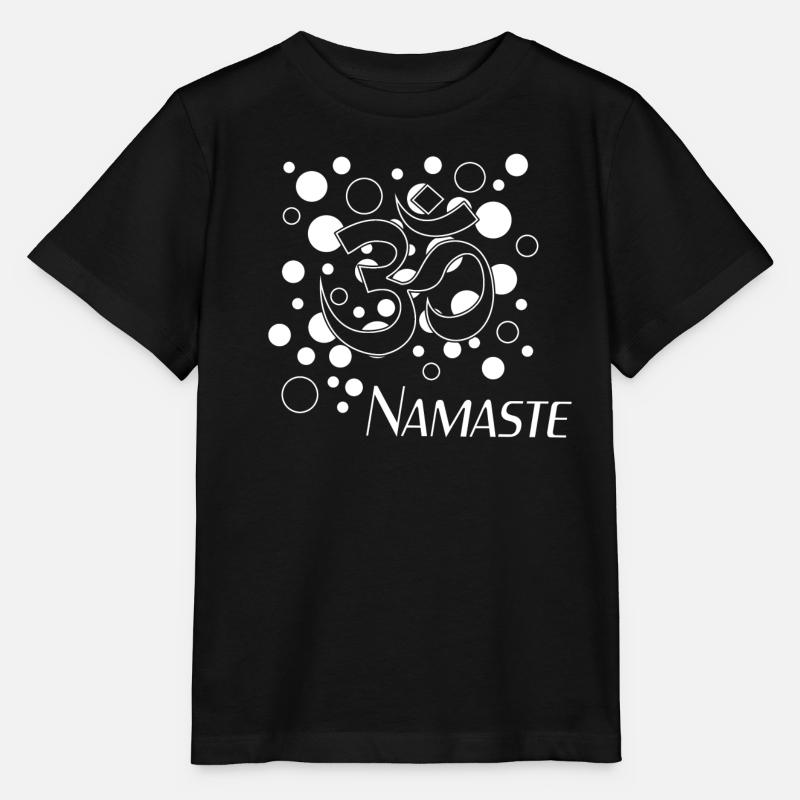 Namaste - Stanley/Stella Kinder T-Shirt MINI CREATOR - Schwarz