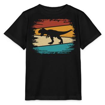 T Rex - Stanley/Stella Kinder T-Shirt MINI CREATOR  - Schwarz - Vorne - Mikhail (115cm)