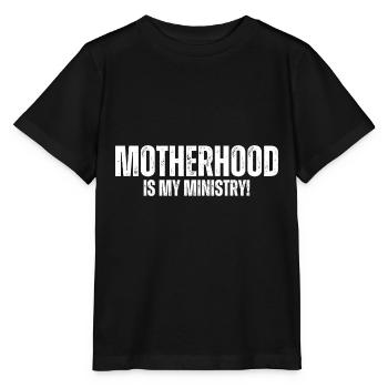 La maternité est mon ministère - T-shirt bio MINI CREATOR Stanley/Stella Enfant - noir - Devant - Mikhail (115cm)