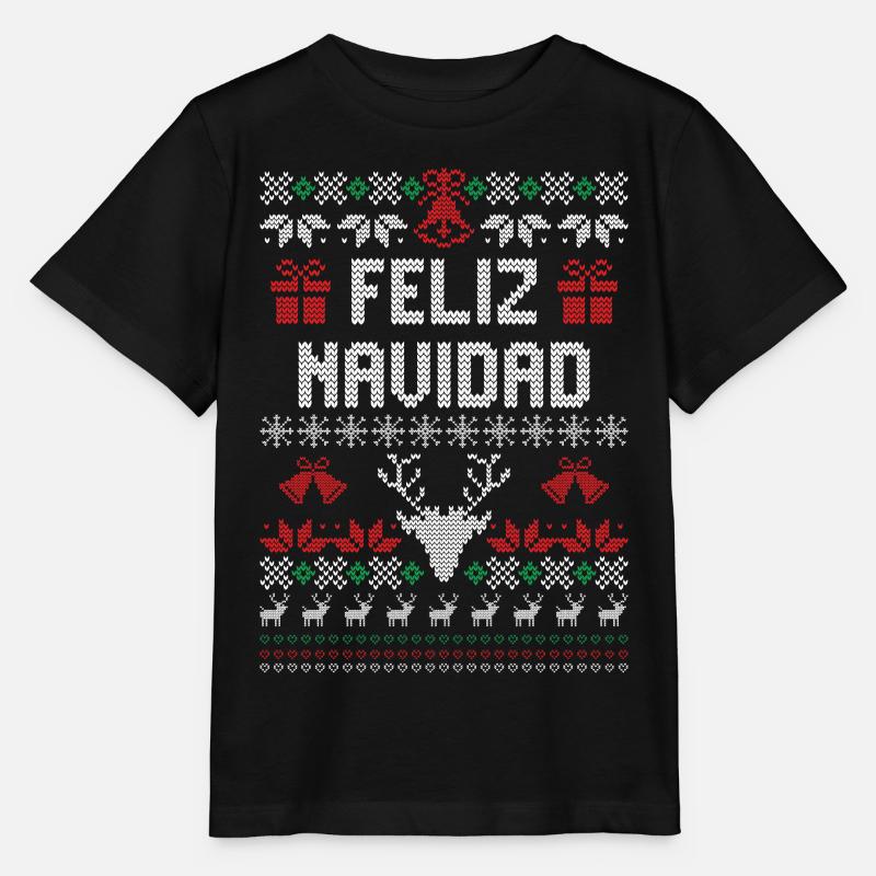 Feliz Navidad - Stanley/Stella Kinder T-Shirt MINI CREATOR - Schwarz