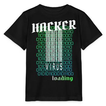 Anonymous, Hacker - Stanley/Stella Kinder T-Shirt MINI CREATOR  - Schwarz - Vorne - Mikhail (115cm)