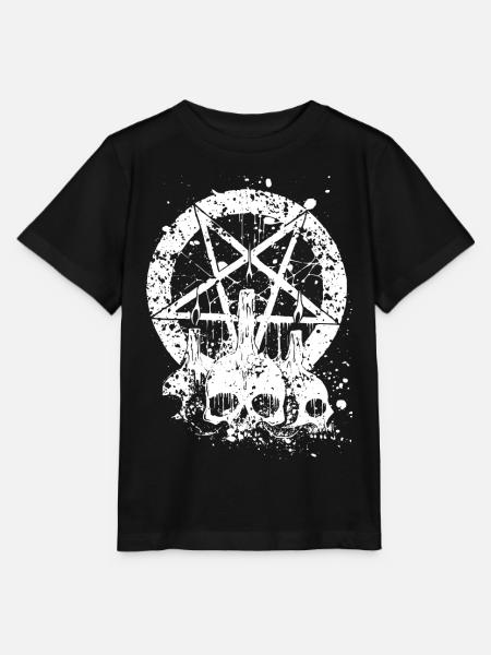 Gothic Skull - Stanley/Stella Kinder T-Shirt MINI CREATOR  - Schwarz