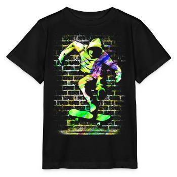 SK8R | | de skate Patineur | | de skateboard Patinage - T-shirt bio MINI CREATOR Stanley/Stella Enfant - noir - Devant - Mikhail (115cm)