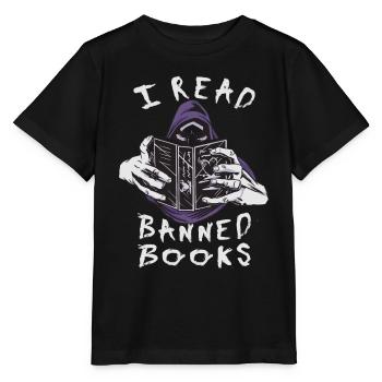 Je lis Forbidden Creepy Creature - T-shirt bio MINI CREATOR Stanley/Stella Enfant - noir - Devant - Mikhail (115cm)