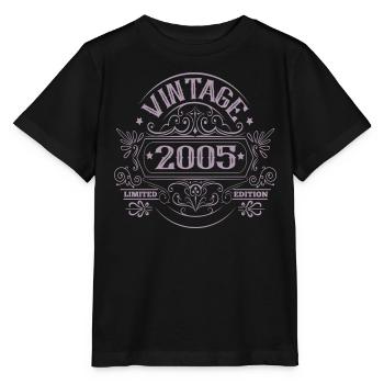Vintage 2005 Birthday Sayings - Stanley/Stella MINI CREATOR Kids’ T-Shirt - black - Front - Mikhail (115cm)