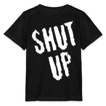 Be quiet! (white) - Stanley/Stella MINI CREATOR Kids’ T-Shirt - black - Front - Mikhail (115cm)