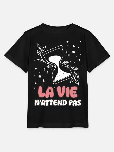 Das Leben wartet nicht - Stanley/Stella Kinder T-Shirt MINI CREATOR - Schwarz