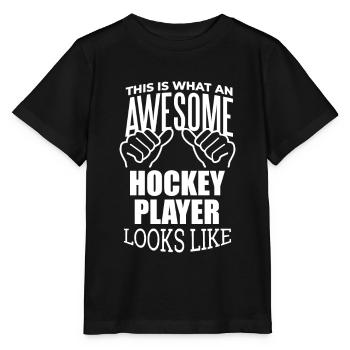 Hockey Hockey Hockey - T-shirt bio MINI CREATOR Stanley/Stella Enfant - noir - Devant - Mikhail (115cm)