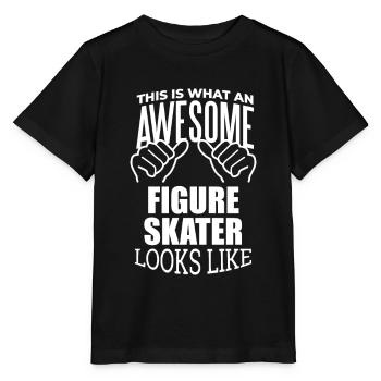 Figure Skating Figure Skating Figure Skating - Stanley/Stella MINI CREATOR Kids’ T-Shirt - black - Front - Mikhail (115cm)