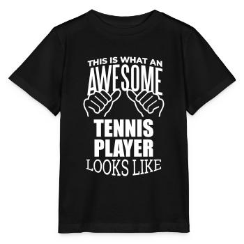 Tennis Tennis Tennis - Stanley/Stella MINI CREATOR Kids’ T-Shirt - black - Front - Mikhail (115cm)