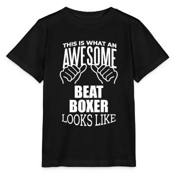 Beatboxing Beatboxing Beatboxing - Stanley/Stella MINI CREATOR Kids’ T-Shirt - black - Front - Mikhail (115cm)