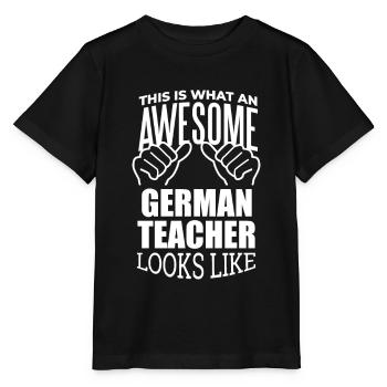 Allemand - T-shirt bio MINI CREATOR Stanley/Stella Enfant - noir - Devant - Mikhail (115cm)
