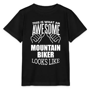 Mountain Biking Mountain Biking Mountain Biking - Stanley/Stella MINI CREATOR Kids’ T-Shirt - black - Front - Mikhail (115cm)
