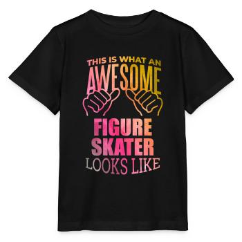 Figure Skating Figure Skating Figure Skating - Stanley/Stella MINI CREATOR Kids’ T-Shirt - black - Front - Mikhail (115cm)