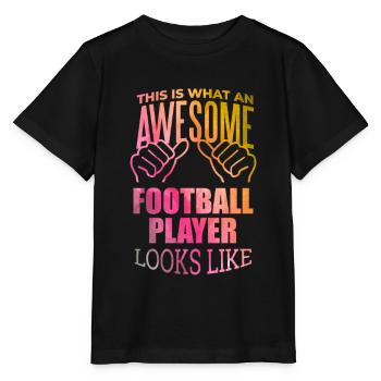 Football Football Football - T-shirt bio MINI CREATOR Stanley/Stella Enfant - noir - Devant - Mikhail (115cm)