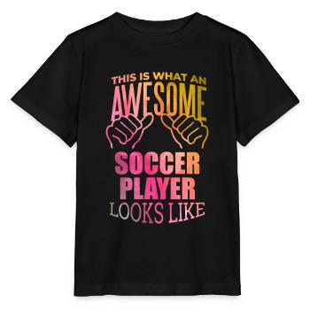 Soccer Soccer Soccer - Stanley/Stella MINI CREATOR Kids’ T-Shirt - black - Front - Mikhail (115cm)