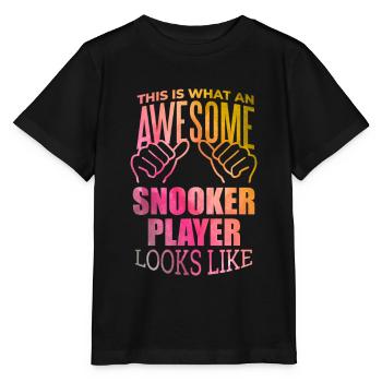 Snooker Snooker Snooker - T-shirt bio MINI CREATOR Stanley/Stella Enfant - noir - Devant - Mikhail (115cm)