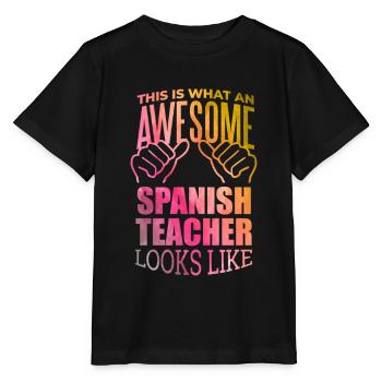 Spanisch - Stanley/Stella Kinder T-Shirt MINI CREATOR  - Schwarz - Vorne - Mikhail (115cm)
