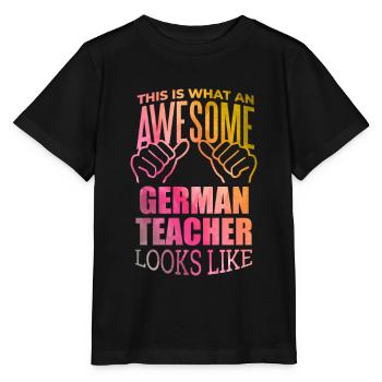 Allemand - T-shirt bio MINI CREATOR Stanley/Stella Enfant - noir - Devant - Mikhail (115cm)
